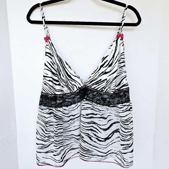Secret Treasures Wmns 2-piece Zebra Print Lingerie Shorts And Tank Top 2XL NWOT - Picture 4 of 14